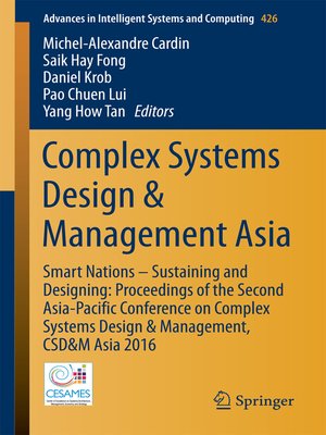cover image of Complex Systems Design & Management Asia